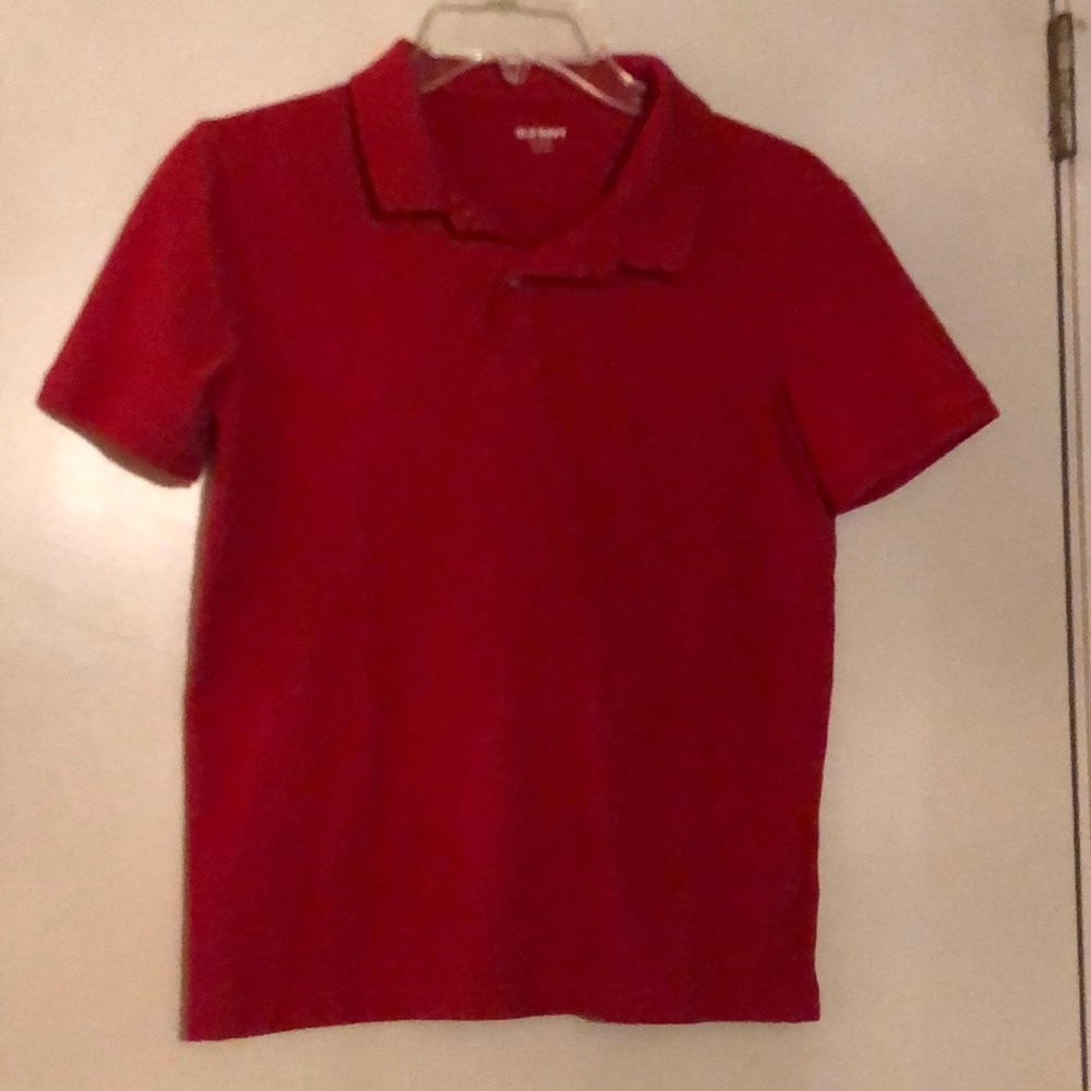 Old Navy red boys polo shirt XL 14-16 GUC